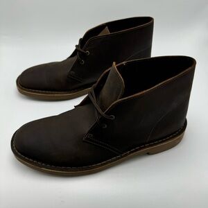 Clark’s Desert Evo Chukka Boot Brown Beeswax Leather Mens Size 10